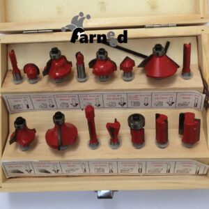 CORTADORES DE PANTÓGRAFO 15 PIEZAS PUNTA BROCAS DE FRESADO VERTICAL BORDES DE MADERA 8 MM