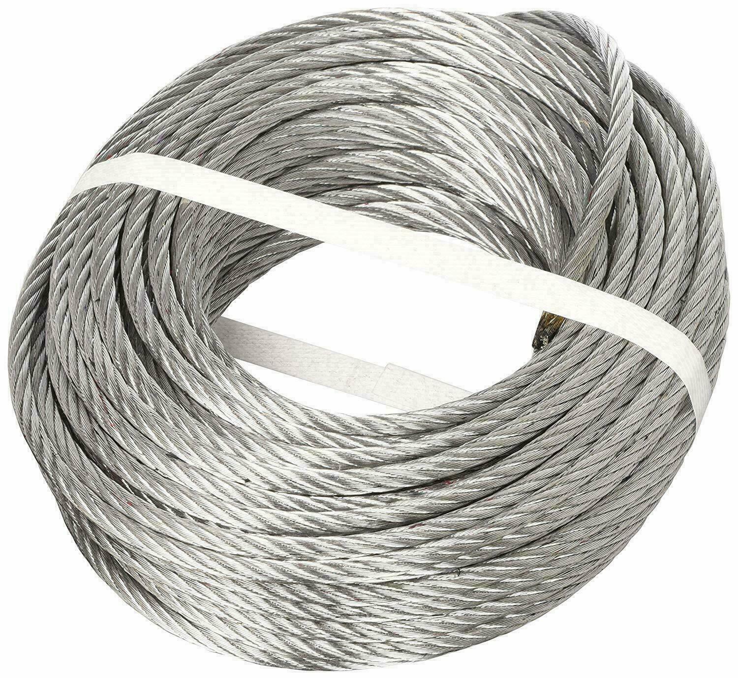 CABLE DE ACERO GALVANIZADO COMERCIAL CABLE DE ACERO 72 HILOS 100 MT 5MM 750KG POLIPASTO 110