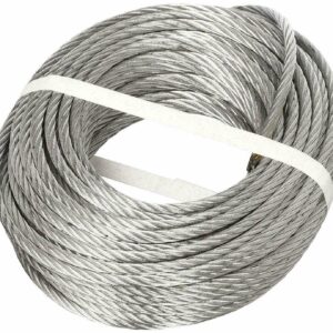 CABLE COMERCIAL CABLE DE ACERO GALVANIZADO 72 HILOS 10 MT 8 MM 2000KG POLIPASTO 158