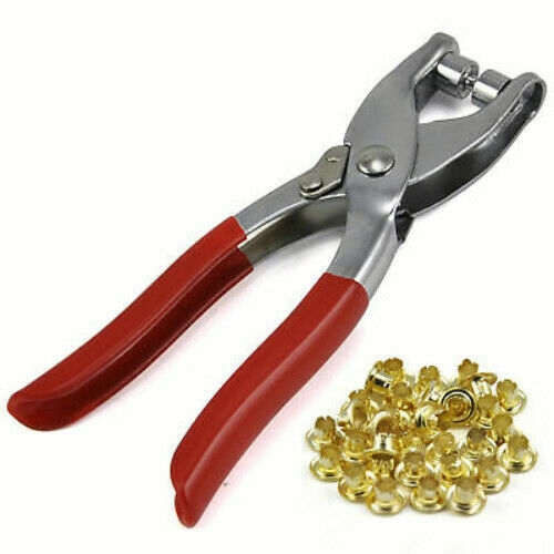 PINZAS DE TROQUELADO + 100 OJALES OJALES DE PERFORACIÓN ALICATES DE CUERO 707