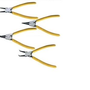 JUEGO DE 4 ALICATES QUE RETIENEN LOS AROS EXTERIORES INTERIORES PARA ENSANCHAR EL APRIETE SEEGER SEGER