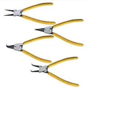 JUEGO DE 4 ALICATES QUE RETIENEN LOS AROS EXTERIORES INTERIORES PARA ENSANCHAR EL APRIETE SEEGER SEGER