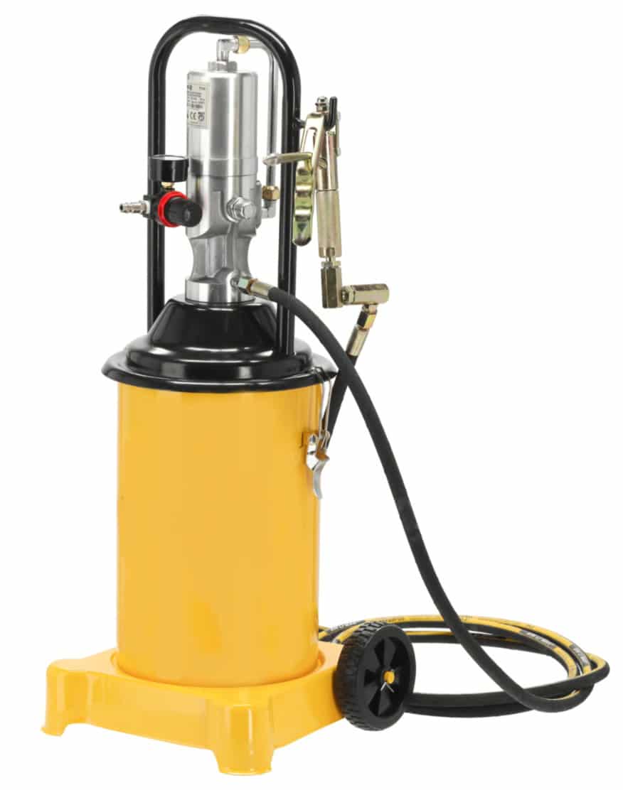 PISTOLA DE ENGRASE NEUMÁTICA BARRIL DE AIRE CONTENEDOR 12 LT PISTOLA TANQUE DE GRASA 950TO