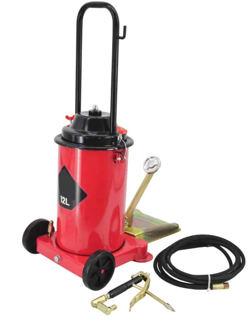 Pistola de engrase neumática barril de aire 12 lt pistola tanque de grasa ruedas de pedal 242aw