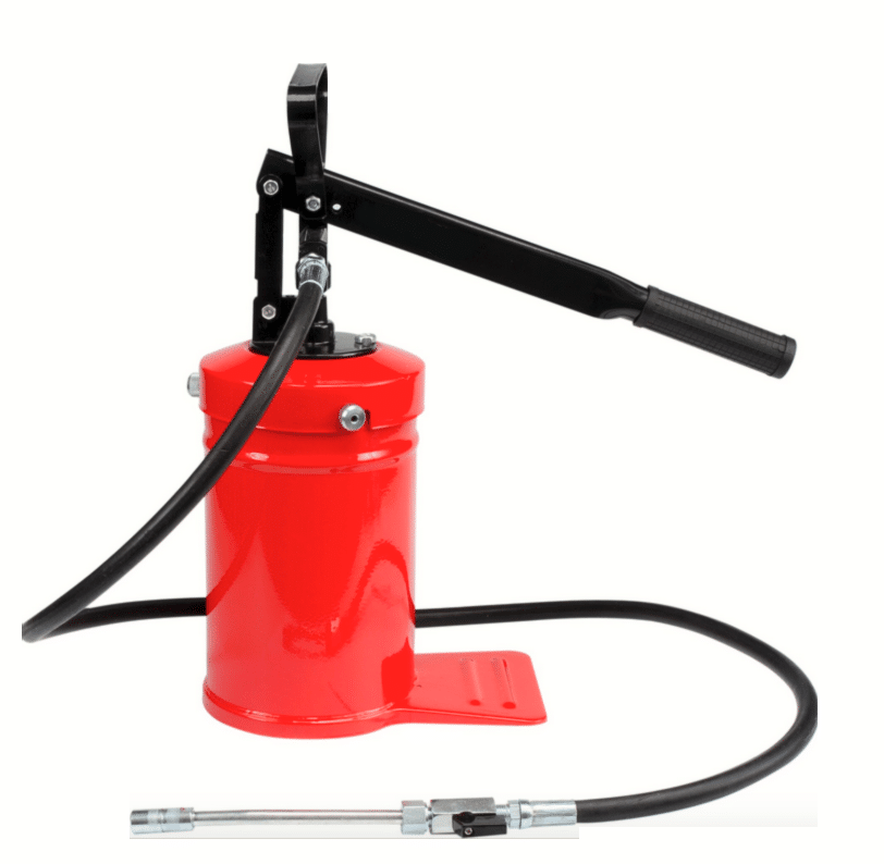 PISTOLA DE ENGRASE CON PALANCA DE PRESIÓN CAÑÓN 4 KG TAMBOR TUBO DE ACERO 1