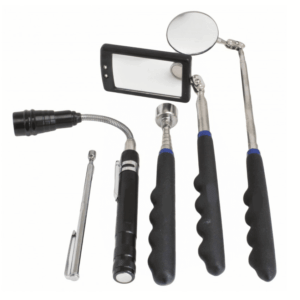 KIT DE HERRAMIENTAS PARA MECÁNICO DE AUTOMÓVILES IMÁN DE ESPEJO LED TELESCÓPICO 5PUsa