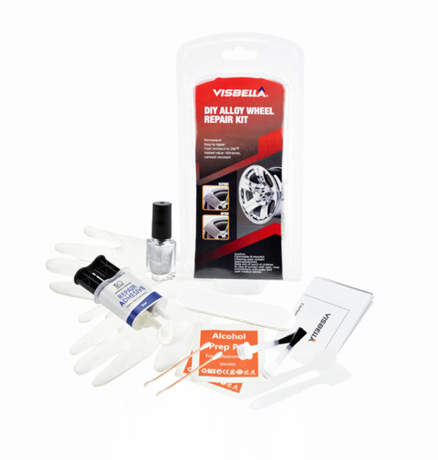 21292 KIT DE REPARACIÓN RETOQUE DE LLANTAS DE ALEACIÓN COCHE MOTO RECUPERACIÓN DE ARAÑAZOS 744 VISB