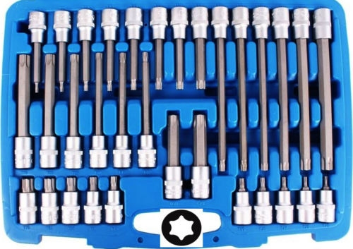 32 PIEZAS TORX BIT BIT KIT LLAVES BRÚJULA 1/2 LARGO MECÁNICO DE AUTOMÓVILES T20-T70 344SA