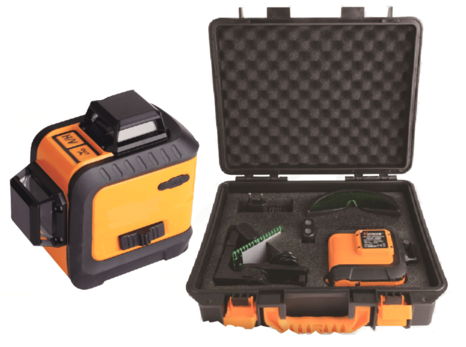 LÁSER AUTONIVELANTE VERDE NIVEL 360° CROSS LINE CROSS 30 MT 2D 676HO