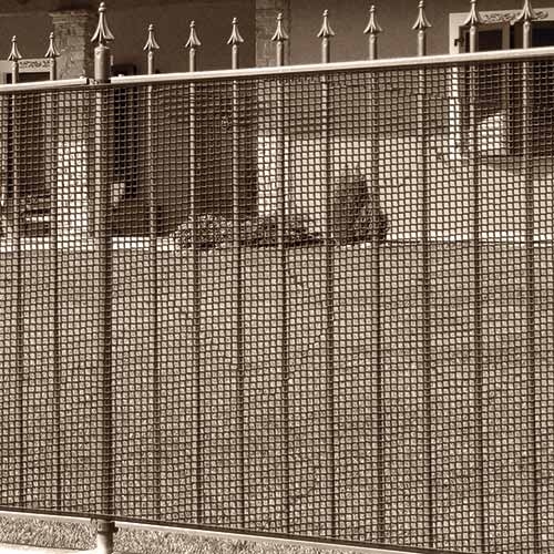 MALLA PLÁSTICA CUADRADA H 1 MT METRO VALLA DE BALCÓN MARRÓN PROTECCIÓN LONGITUD 10 METROS