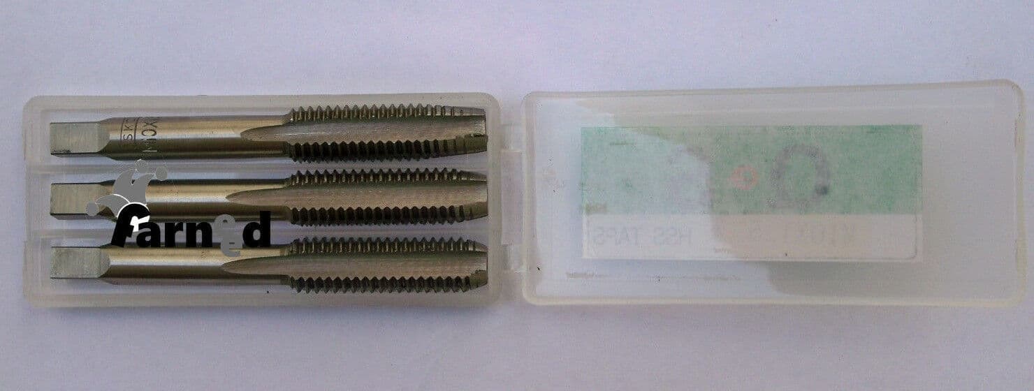 KIT 3 PIEZAS TROQUELES ROSCADOS MACHO ROSCA HSS TAMAÑO DE ROSCA 5 X 0