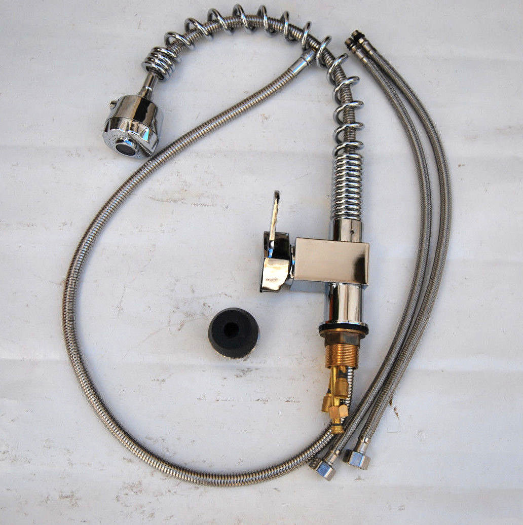 MEZCLADOR DE LAVABO EXTENSIBLE FLEXIBLE GRIFO GIRATORIO PARA RESTAURANTE M14