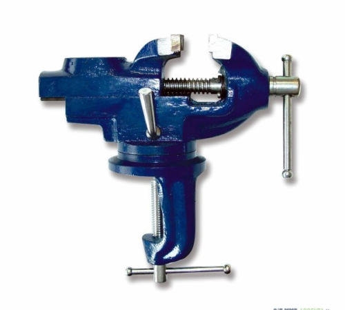 MORDAZA DE BANCO CON BASE GIRATORIA APERTURA MÁXIMA 50 MM FIJACIÓN DE ABRAZADERA