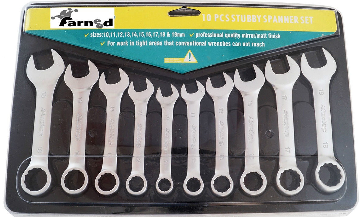 LLAVES COMBINADAS 10PCS SHORT DWARF 10/19mm COMBINACIÓN