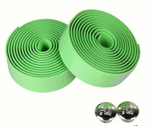 2 CINTAS DE MANILLAR CINTA BICICLETA BICICLETA DE CARRERAS DE BICICLETAS GORRAS DE IMPACTO VERDE