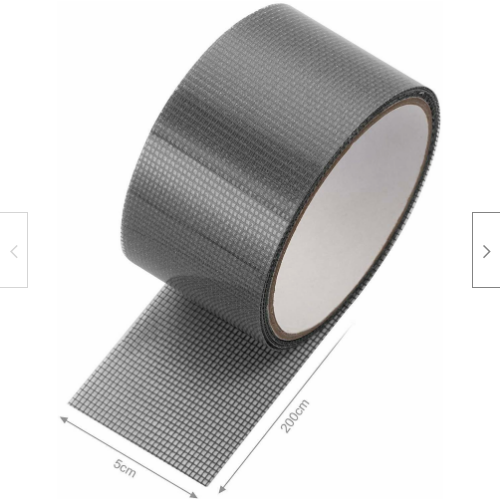CINTA ADHESIVA PARA REPARACIÓN MOSQUITERAS PARA REPARACIÓN DE FIBRA DE VIDRIO MOSQUITERA 5X200 2113