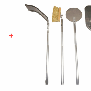 KIT DE SOPORTE PARA PALA PIZZA 6 LUGARES PARA SOPORTES DE PALA H150 + PALAS 4 PIEZAS