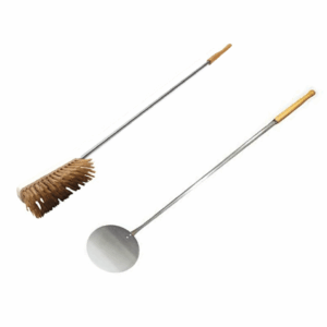 KIT SET PALA REDONDA 18 PINCEL PEQUEÑO PIZZA PIZZAS HORNO DE LEÑA 2 PIEZAS PIEZAS CÁSCARAS