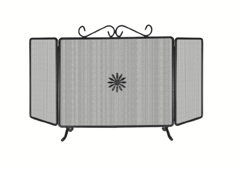 parascintille camino Pantalla protectora de chimenea de hierro con puertas cm 110×60 h 005mil - Imagen 1