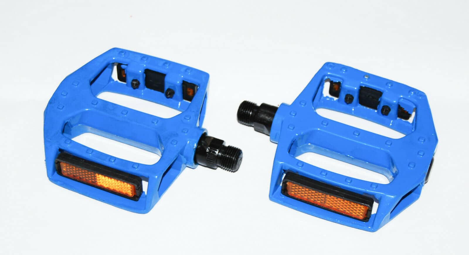 PAR DE PEDALES ANTIDESLIZANTES BICICLETA DE MONTAÑA BICICLETA MTB REFLECTANTE AZUL WS