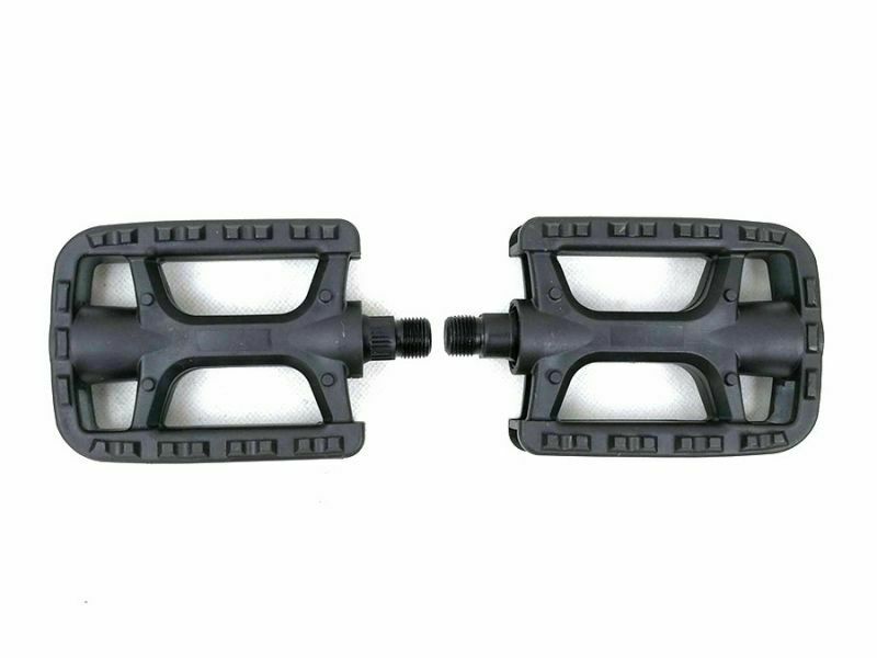 PAR DE PEDALES ANTIDESLIZANTES BICICLETA DE MONTAÑA BICICLETA MTB NEGRO REFLECTANTE WS