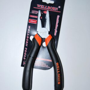 ALICATES 8" 200 mm MANGOS AISLADOS CUBIERTOS CON GOMA ANTIDESLIZANTE ELECTRICISTA 552