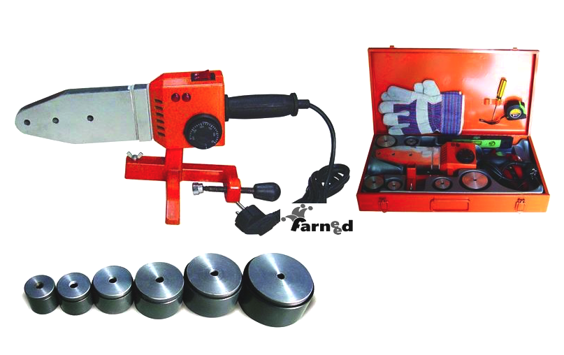 SOLDADORA DE POLIFUSOR SOLDADORA DE TUBOS SOLDADORA DE TUBOS 1500 W CON MATRICES DE PVDF PVC ROS 005