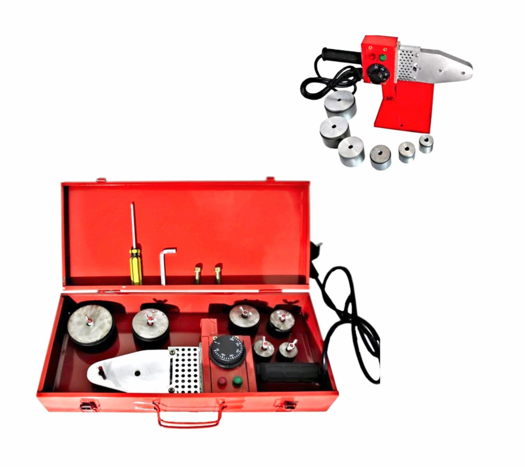 SOLDADORA DE POLIFUSOR SOLDADORA DE TUBOS SOLDADORA DE TUBOS 800 W CON MATRICES DE PVDC PVDF ROS 474