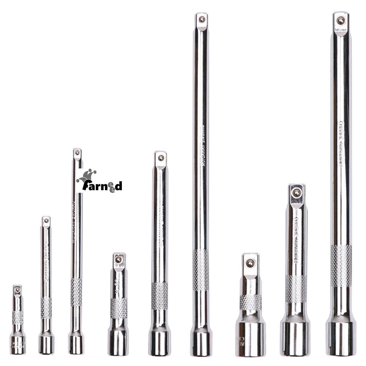 JUEGO DE EXTENSIÓN PARA LLAVES DE TUBO EXTENSIÓN 1/4" 3/8" 1/2" 9 PIEZAS 889