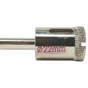 DIAMANTE CERÁMICA BROCA AGUJERO MÁRMOL VIDRIO 22 MM TALADRO DE DIAMANTE 5NZO