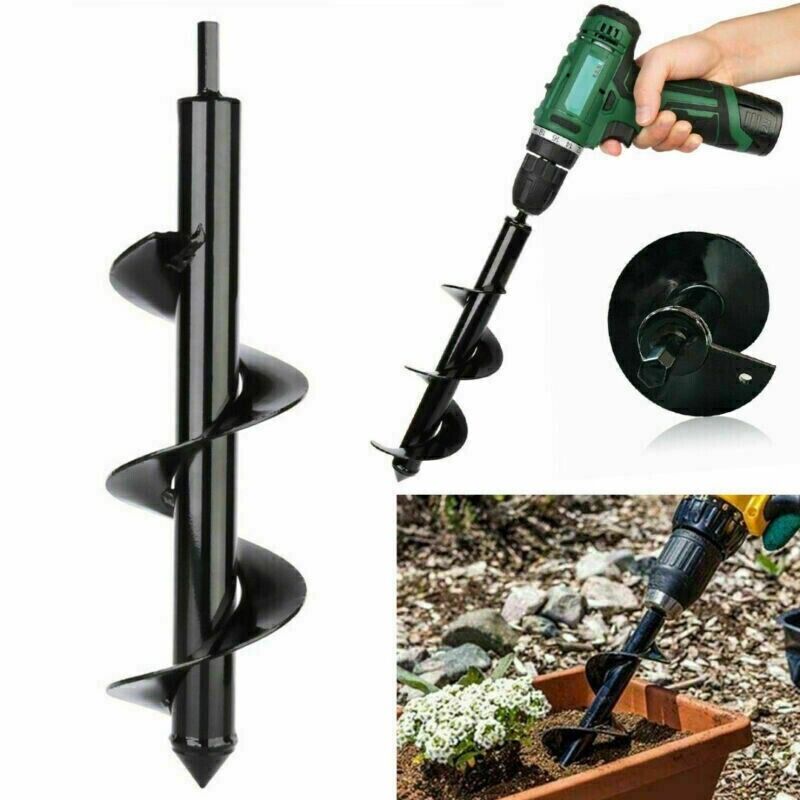 BROCA BARRENA DE REPUESTO PARA PERFORACIÓN EN ESPIRAL Ø25 x 300 mm PLANTAS AGUJERO DE JARDÍN 632