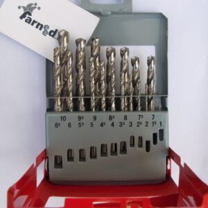 JUEGO DE 19 BROCAS PROFESIONALES ACERO