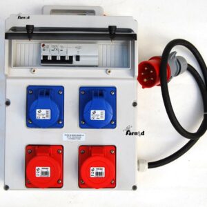 CUADRO ELÉCTRICO DE OBRA 4 TOMAS TRIFÁSICAS MONOFÁSICAS CON CERTIFICACIÓN 16A 111