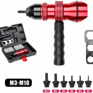 ADAPTADOR DE TALADRO REMACHADOR M3 M4 M5 M6 M8 M10 CASE 455xi