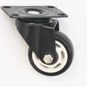 RUEDAS RUEDAS CARRO DE RUEDAS 75X32 MM CARROS FRENO GIRATORIO REPUESTO NEGRO 3"