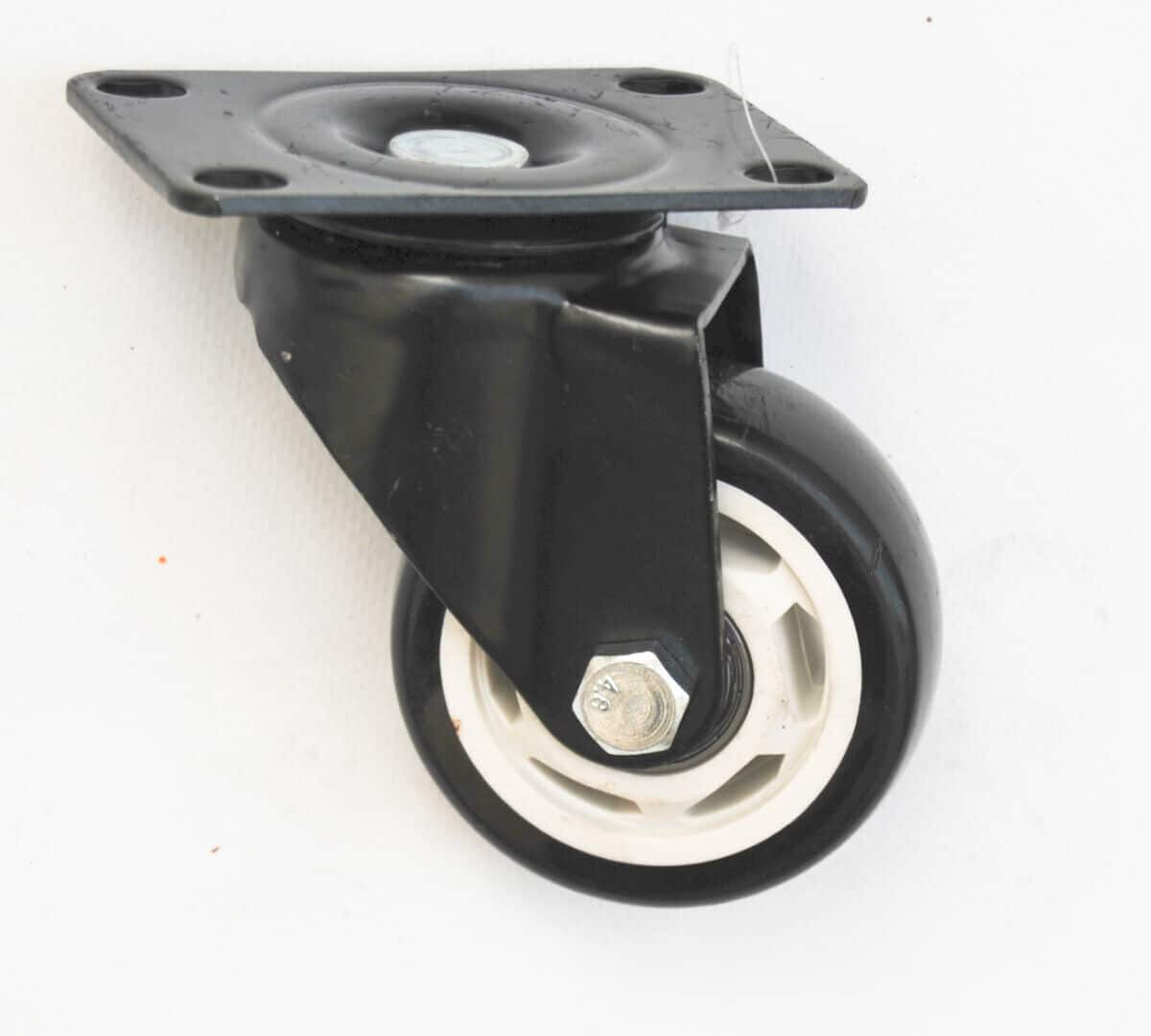 RUEDAS RUEDAS CARRO DE RUEDAS 75X32 MM CARROS FRENO GIRATORIO REPUESTO NEGRO 3"