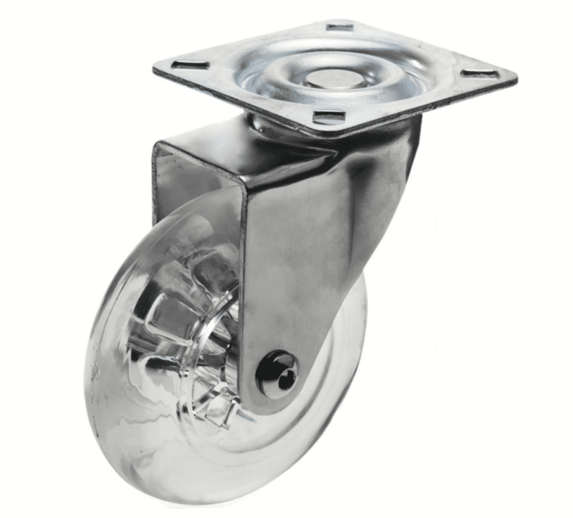 CARRO DE RUEDAS CARROS DE RUEDAS GIRATORIOS TRANSPARENTES 1