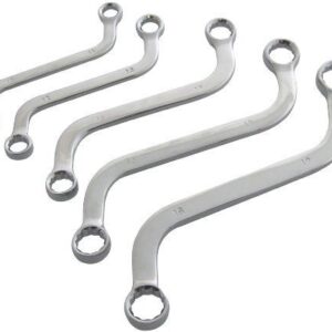 JUEGO DE LLAVES EN FORMA DE S LLAVES POLIGONALES DOBLADAS DE 10 - 19 CROMO VANADIO