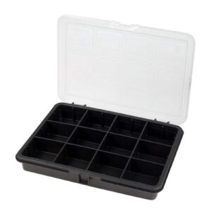 ESTUCHE DE ALMACENAMIENTO 12 COMPARTIMENTOS PARA HERRAMIENTAS PEQUEÑAS 18x13x3