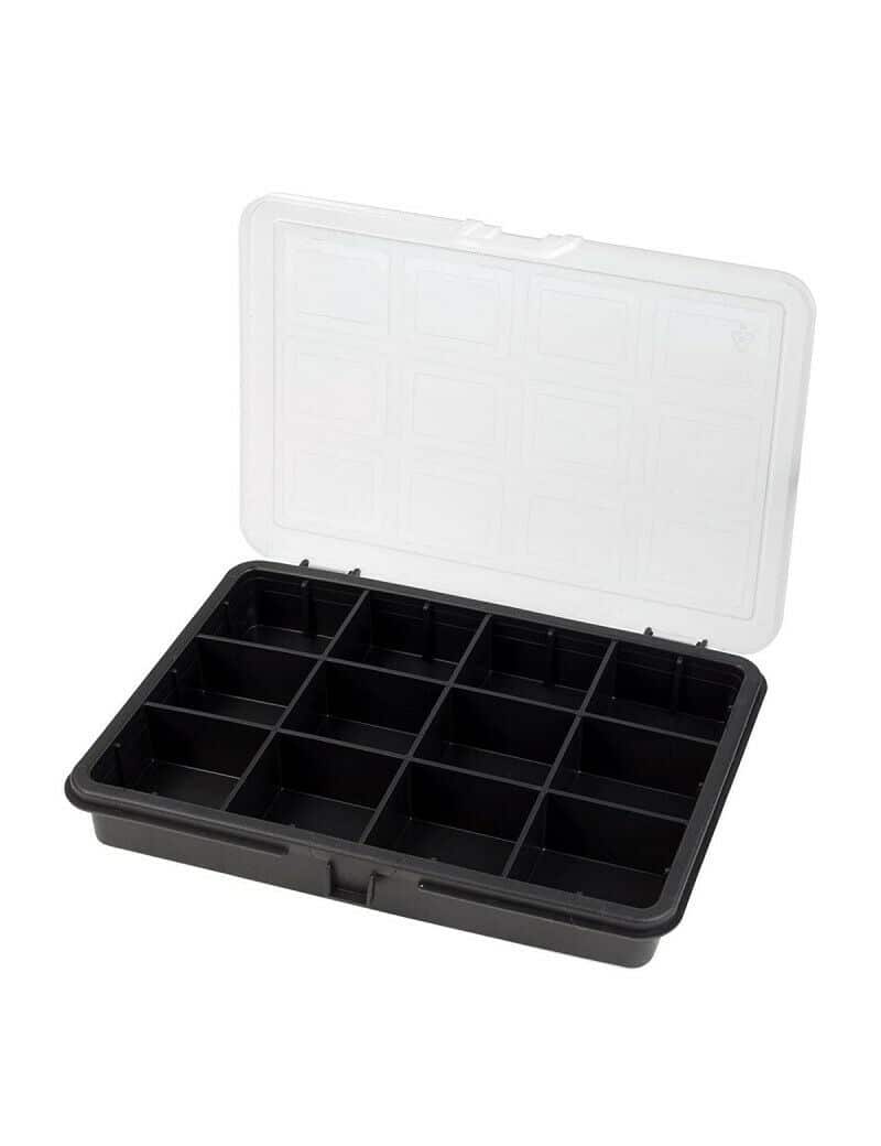 ESTUCHE DE ALMACENAMIENTO 12 COMPARTIMENTOS PARA HERRAMIENTAS PEQUEÑAS 18x13x3