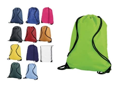 BOLSA MOCHILA PREMIUM CON CIERRE DE CORDÓN BANDOLERA MOCHILA BOLSA DE POLIÉSTER