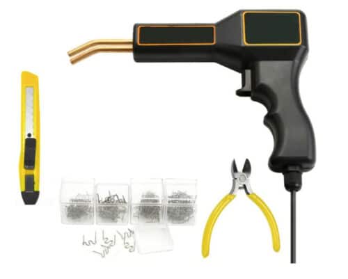 SOLDADORA PARA RESINA PLÁSTICA 50W GRAPAS DE CUERPO DE SOLDADURA NEGRO