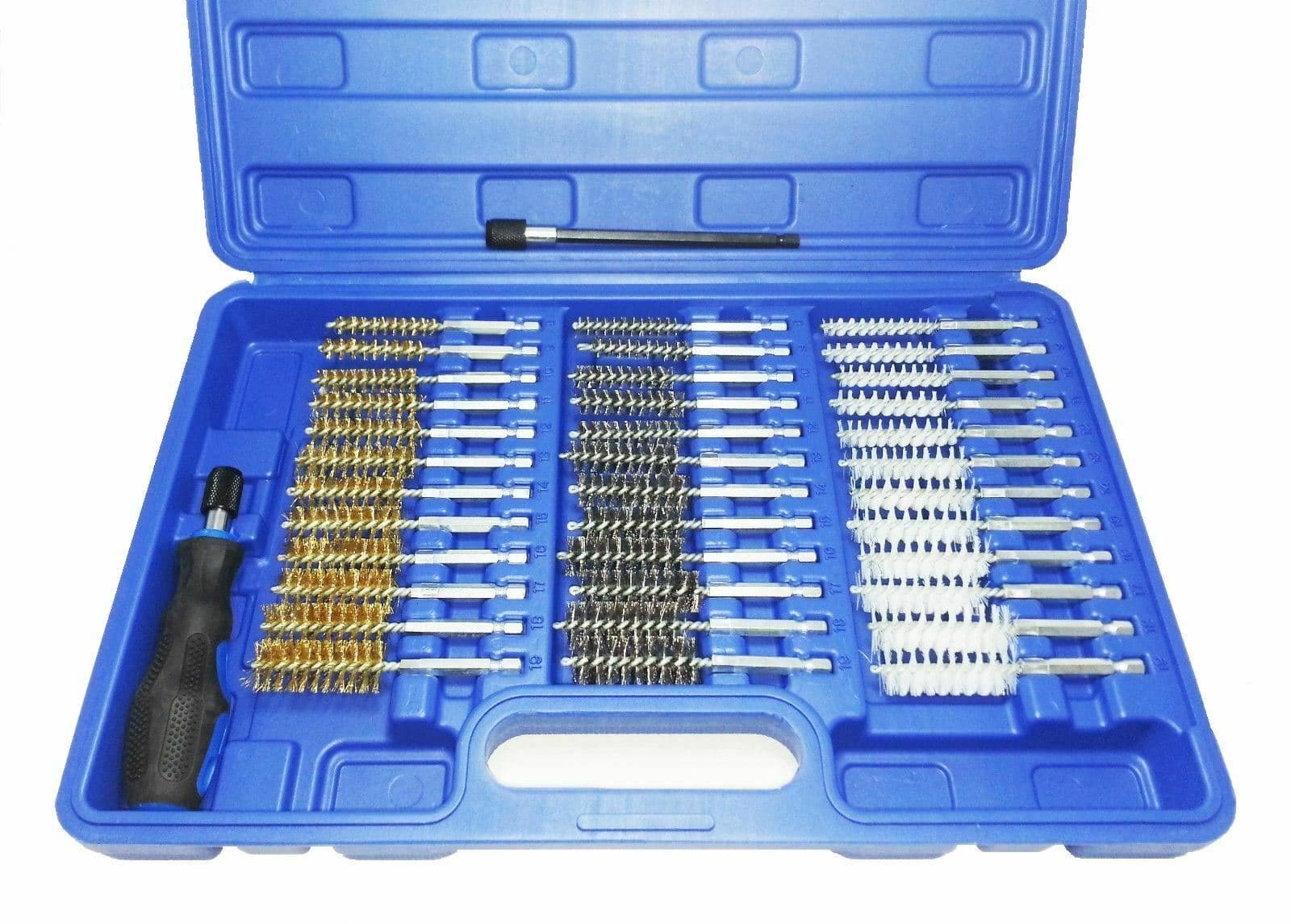 CEPILLOS 38 PIEZAS DE LIMPIEZA CILINDROS DE DESBARBADO TUBOS CASQUILLOS 8 19 MM 1/4" 055