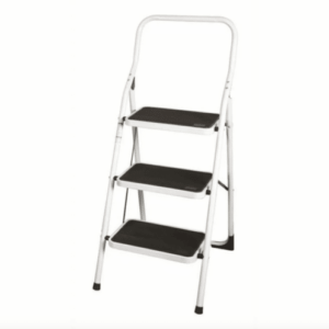 ESCALERA DE TIJERA TABURETE ESCALERA DE 3 PELDAÑOS ESCALERA DE PELDAÑOS ANTIDESLIZANTE 123x48x7cm V