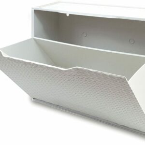 ZAPATERO ZAPATERO MODULAR DE RESINA MODULAR RATÁN BLANCO 51x17x40 H 970