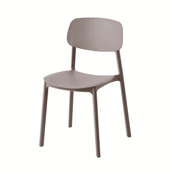 Silla de polipropileno para bares restaurantes cocinas interior y exterior gris paloma 163k