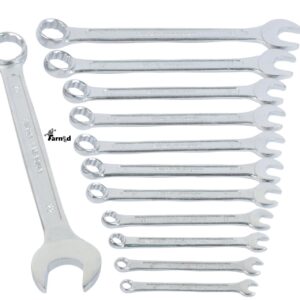 SET KIT SET 12 PIEZAS LLAVES COMBINADAS FIJAS Y DE ESTRELLA 6 - 24 CROMO VANADIO 903