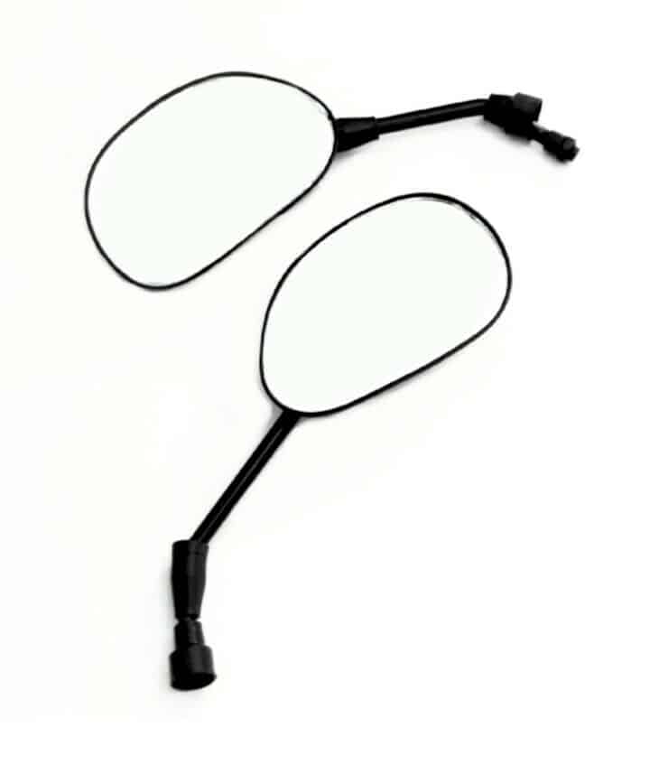PAR DE ESPEJOS RETROVISORES PARA MOTO SCOOTER NEGRO DERECHO IZQUIERDO M10 312