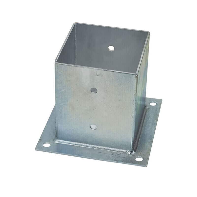 SOPORTE DE VIDRIO SOPORTE DE POSTE DE PILAR PILARES DE MADERA GALVANIZADA 7