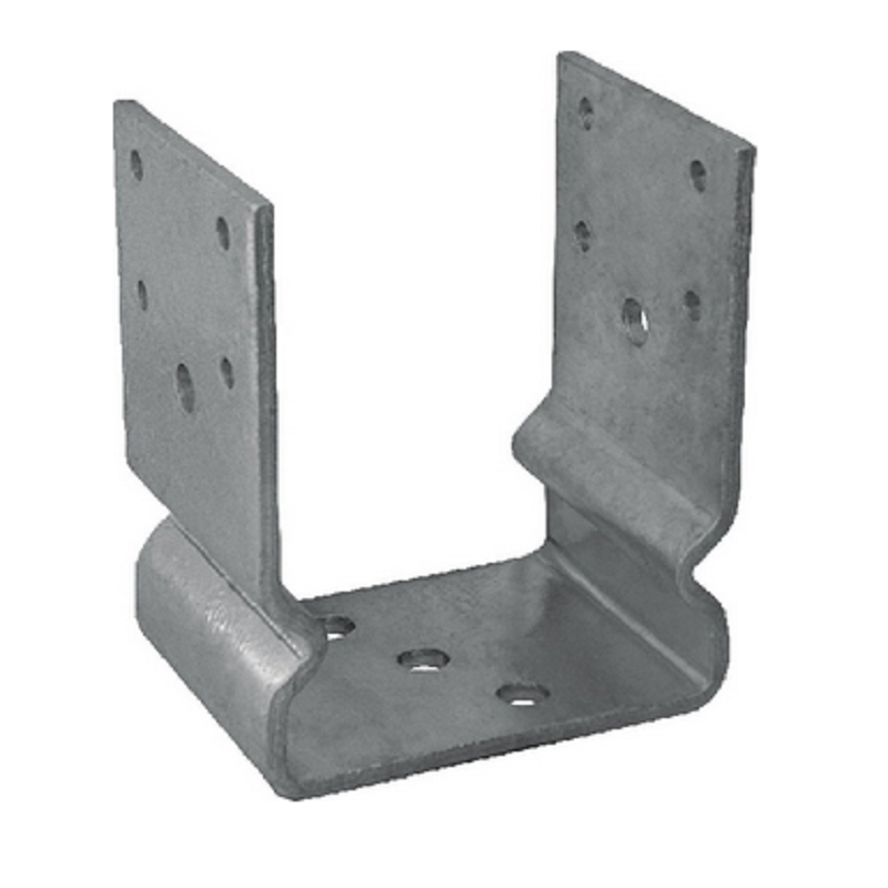 SOPORTE DE SOPORTE ELEVADO EN FORMA DE U PARA VIGAS DE MADERA PILAR SUSPENDIDO MM 80X80X130